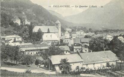 / CPA FRANCE 74 "Sallanches, le quartier J. Roch"