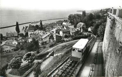 / CPSM FRANCE 74 "Thonon les Bains" / FUNICULAIRE