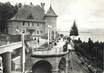 / CPSM FRANCE 74 "Thonon les Bains, la place du château et le lac Léman"