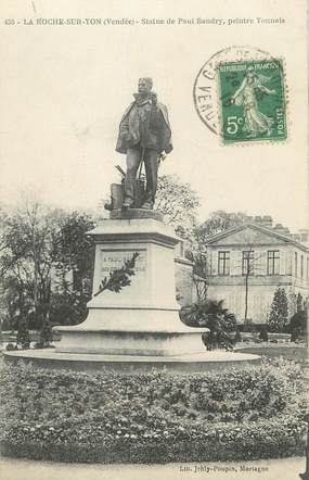 / CPA FRANCE 85 "La Roche sur Yon, statue de Paul Baudry" / PEINTRE