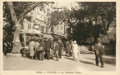 / CPA FRANCE 83 "Toulon, la fontaine Puget"