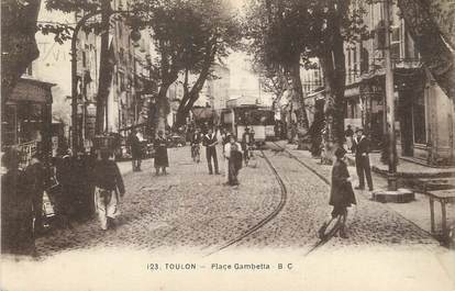 / CPA FRANCE 83 "Toulon, place Gambetta"