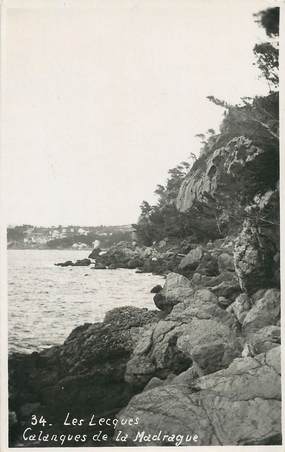 / CARTE PHOTO FRANCE 83 "Les Lecques, calanques de la Madrague"