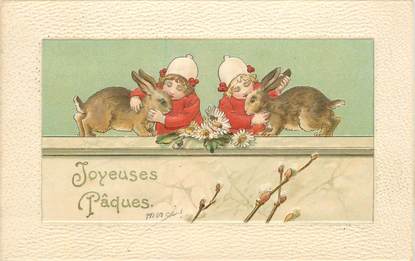 CPA LAPIN / Carte gaufrée