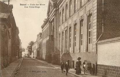 / CPA FRANCE 59 "Douai, école des Mines, rue Victor Hugo"