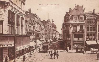/ CPA FRANCE 59 "Douai, rue de Bellain"