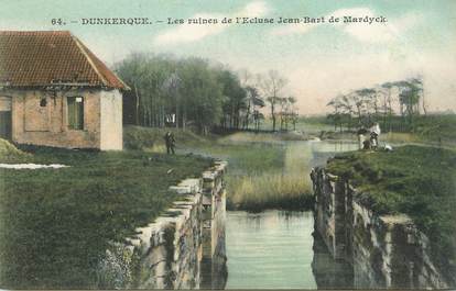 / CPA FRANCE 59 "Dunkerque, les ruines de l'écluse Jean Bart de Mardyck"