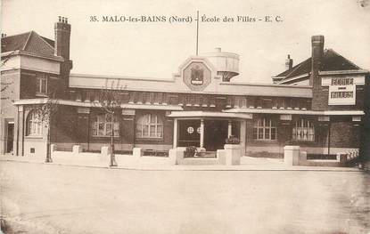 / CPA FRANCE 59 "Malo Les Bains, école des filles"