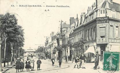 / CPA FRANCE 59 "Malo Les Bains, av Faidherbe"