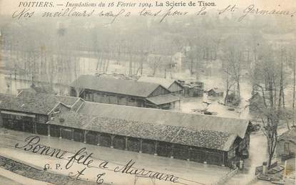 / CPA FRANCE 86 "Poitiers, la scierie de Tison"