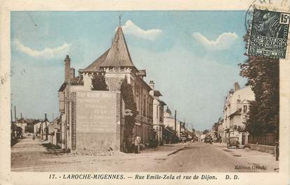 / CPA FRANCE 89 "Laroche Migennes, rue Emile Zola et rue de Dijon"