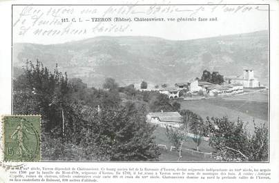 / CPA FRANCE 69 "Yzeron, châteauvieux, vue générale"