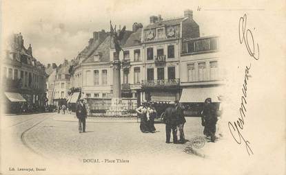 / CPA FRANCE 59 "Douai, place Thiers"