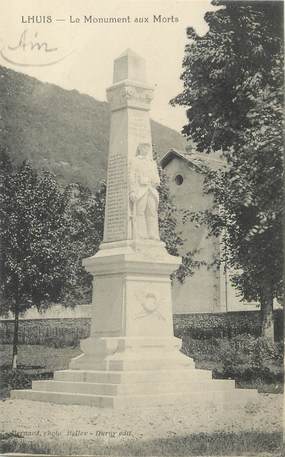 / CPA FRANCE 01 "Lhuis, le monument aux morts"