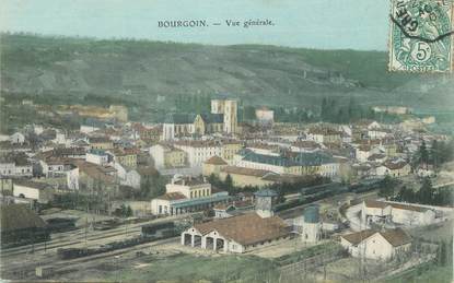 / CPA FRANCE 38  "Bourgoin, vue générale"