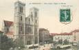 / CPA FRANCE 38 "Bourgoin, place Carnot, l'église, le marché"
