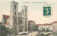 38 Isere / CPA FRANCE 38 "Bourgoin, place Carnot, l'église, le marché"