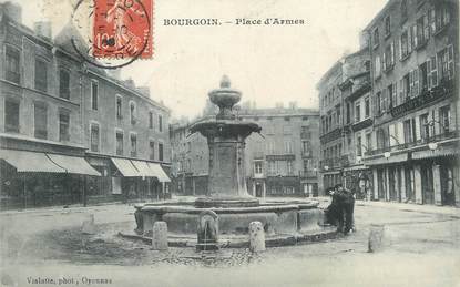 / CPA FRANCE 38  "Bourgoin, place d'Armes "