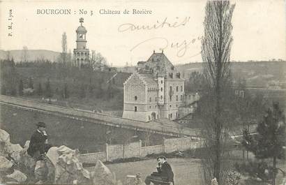 / CPA FRANCE 38  "Bourgoin, château de Rozière"