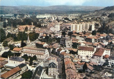 / CPSM FRANCE 38  "Bourgoin Jallieu, vue aérienne"