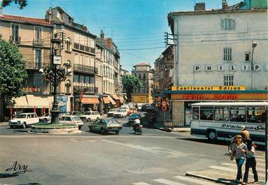 / CPSM FRANCE 13 "Aubagne, carrefour et rue de la république"