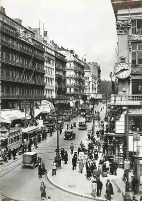 CPSM FRANCE 13 "Marseille, la Canebière" / TRAMWAY