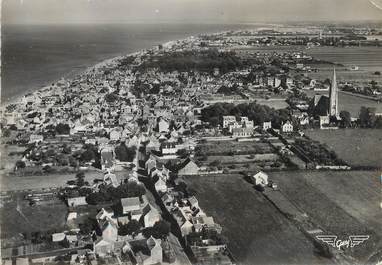 / CPSM FRANCE 14 "Saint Aubin sur Mer, vue aérienne"