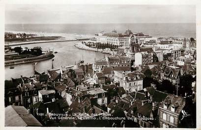 CPSM FRANCE 14 "Trouville, la reine des plages, embouchure de la Touques"