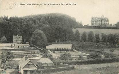 / CPA FRANCE 76 "Gaillefontaine, le château, parc et jardins"