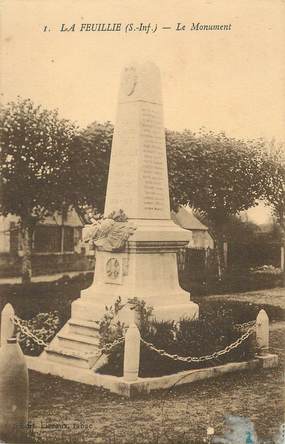 / CPA FRANCE 76 "La Feuillie, le monument"