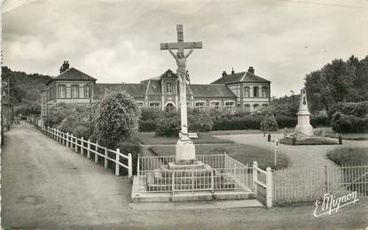 / CPSM FRANCE 76 "Cany Barville, le jardin public et le groupe scolaire"