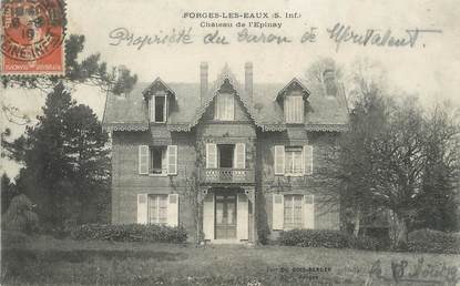 / CPA FRANCE 76 "Forges Les Eaux, château de l'Epinay"