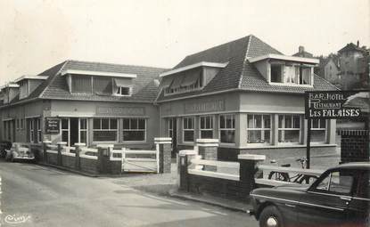 / CPSM FRANCE 76 "Quiberville sur Mer, bar hôtel les Falaises"