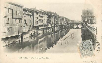 CPA FRANCE 81 "Castres,  vue prise du Pont Vieux"