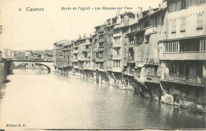 CPA FRANCE 81 " Castres, les maisons sur l'eau"