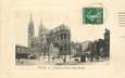 CPA FRANCE 38 "Voiron, l'Eglise et place Saint Bruno"