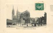 38 Isere CPA FRANCE 38 "Voiron, l'Eglise et place Saint Bruno"