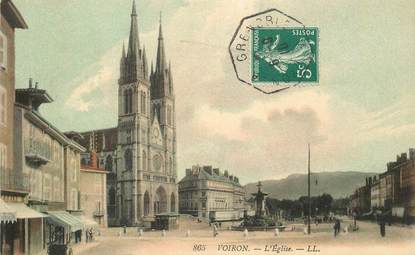 CPA FRANCE 38 "Voiron, l'Eglise"