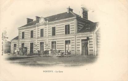 / CPA FRANCE 56 "Pontivy, la gare"