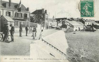 / CPA FRANCE 56 "Quiberon, Port Maria, l'usine Rodel et la poissonnerie"