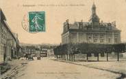 54 Meurthe Et Moselle / CPA FRANCE 54 "Longuyon, l'hôtel de ville et la rue de l'hôtel de ville"