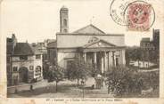 56 Morbihan / CPA FRANCE 56 " Lorient, église Saint Louis et la place Bisson"