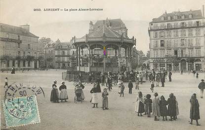 / CPA FRANCE 56 "Lorient, la place Alsace Lorraine"