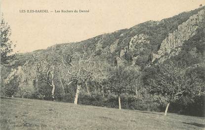 / CPA FRANCE 61 "Les Iles Bardel, les rochers du Damné"