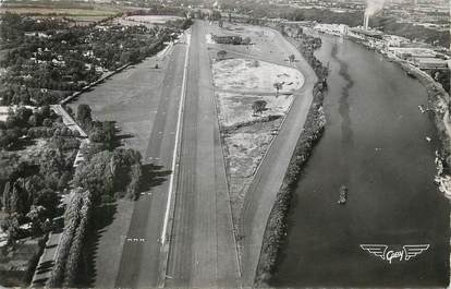 / CPSM FRANCE 78 "Maisons Laffiitte, vue d'ensemble de l'Hippodrome et la Seine"