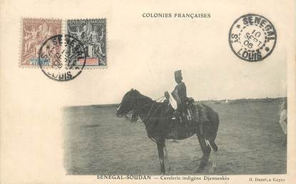 CPA SENEGAL "cavalerie indigène Djennenkès"