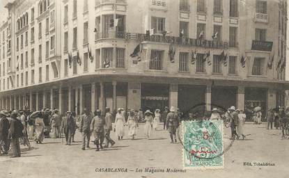CPA MAROC "Casablanca, les Magasins modernes"