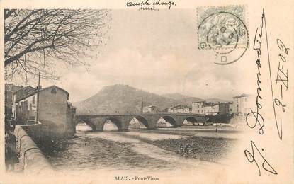 / CPA FRANCE 30 "Alais, Pont Vieux"