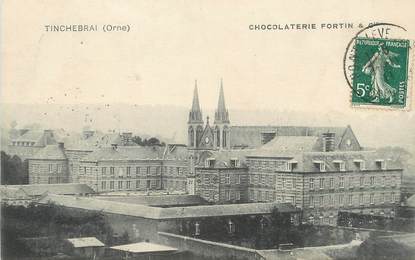 / CPA FRANCE 61 "Tinchebrai, chocolaterie Fortin et Cie" / CHOCOLAT