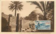 Tunisie CPA TUNISIE "Dans l'Oasis, marabout et ruines romaines"